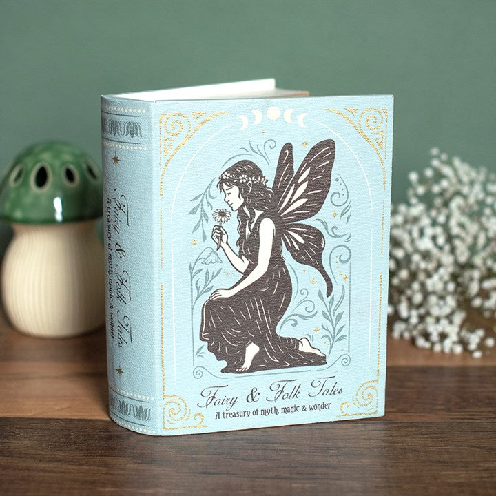 Fairy & Folk Tales book shaped storage box with fairy design