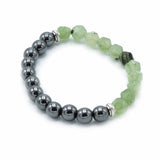 Faceted Crystal Bracelet - Magnetic Jade