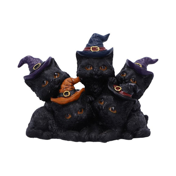 Familiar Friends Witchy Black Cats Figurine