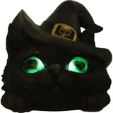 Familiar Grin Witch Cat - Light Up Eyes