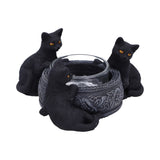 Familiar Trio Cat Tealight Holder