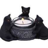 Familiar Trio Cat Tealight Holder