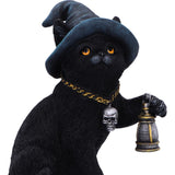 Familiar's Lantern Witch Cat Figurine