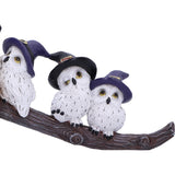 Feathered Broomstick Owl Figurine