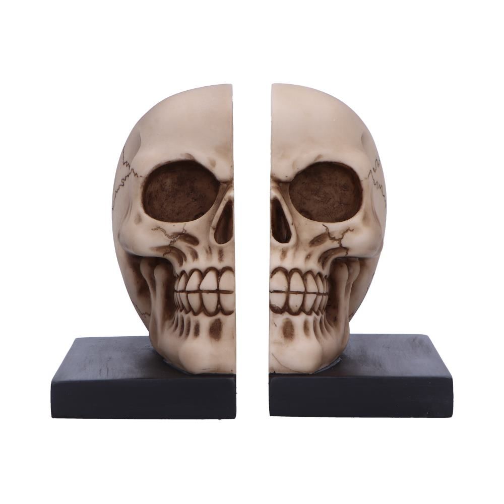 Final Chapter Skull Bookends