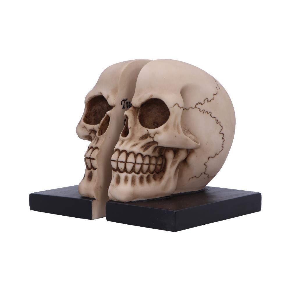 Final Chapter Skull Bookends