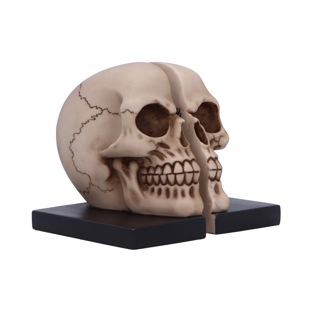 Final Chapter Skull Bookends