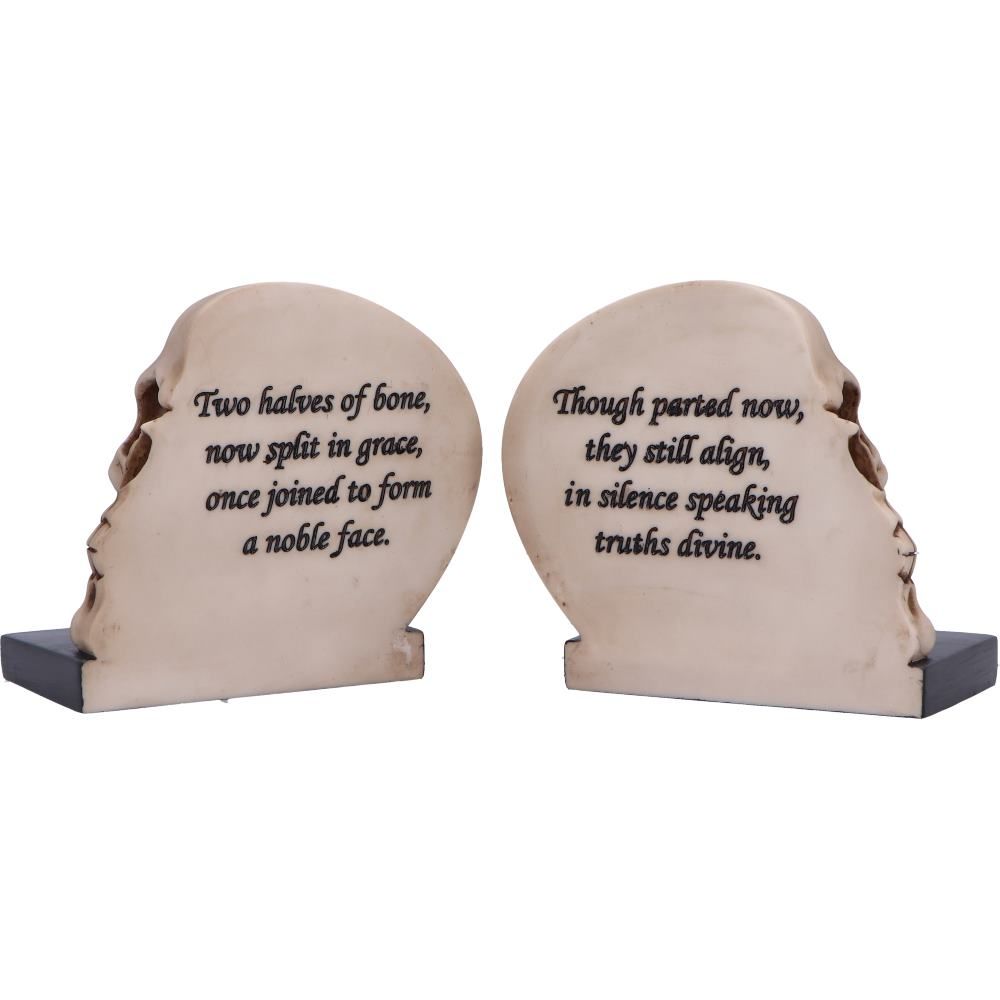 Final Chapter Skull Bookends