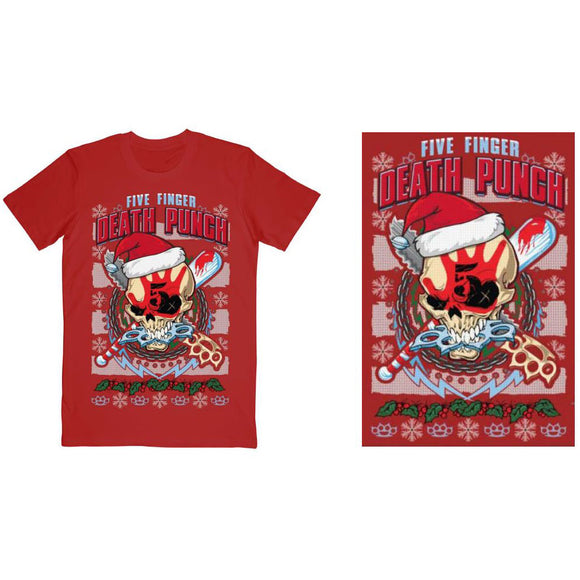 Five Finger Death Punch Christmas T-Shirt: Zombie Kill Xmas