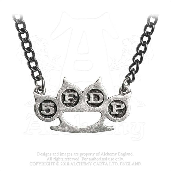 Five Finger Death Punch Knuckle Duster Necklace