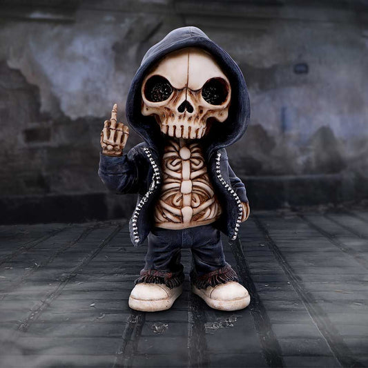 Flip the Bird Skeleton Reaper Figurine