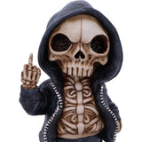Flip the Bird Skeleton Reaper Figurine
