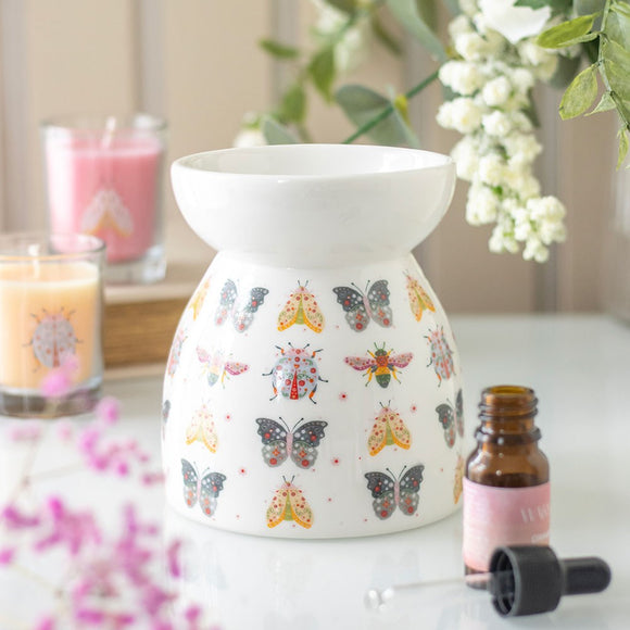 Floral Bug Oil Burner and Wax Warmer