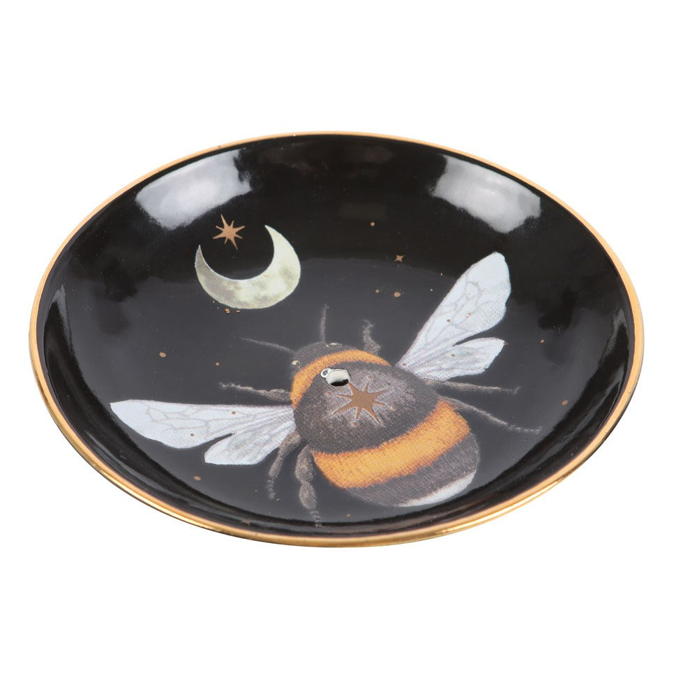 Forest Bee celestial incense holder dish