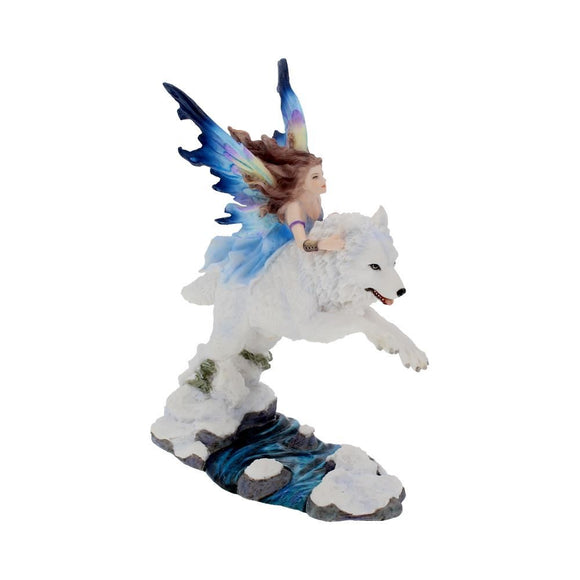 Free Spirit Fairy & Wolf Ornament