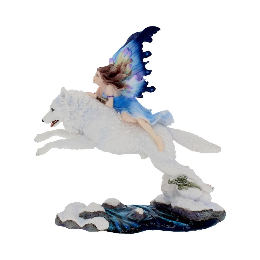 Free Spirit Fairy & Wolf Ornament
