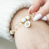Friendship Quartz Crystal Essential Oil Bracelet