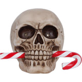 Frostbite Candy Cane LED Skull