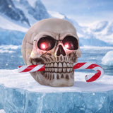 Frostbite Candy Cane LED Skull