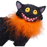 Furdinand Black Cat Feather Boa Figurine