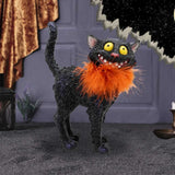Furdinand Black Cat Feather Boa Figurine