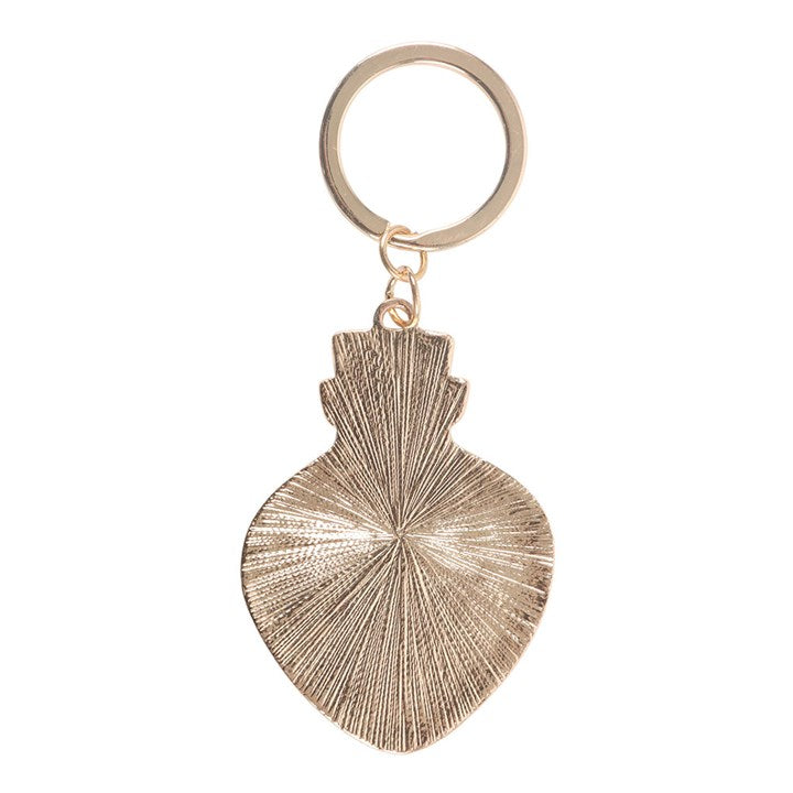 Green Witch potion bottle keyring back view