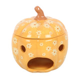 Groovy Floral Pumpkin Oil Burner