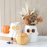 Groovy Floral Pumpkin Oil Burner