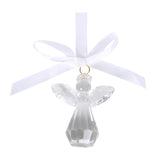 Always Beside You Faceted Glass Angel Hanging Decoration