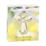 Always Beside You Faceted Glass Angel Hanging Decoration
