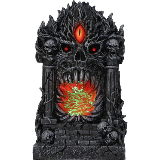 Gates of the Underworld gothic LED ornament with glowing red mouth