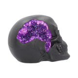 Geode Skull - Black with Pink/Purple Crystal