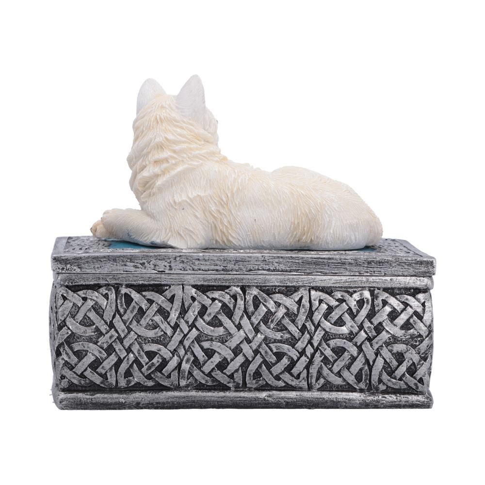 Rear view of Ghost Wolf Trinket Box