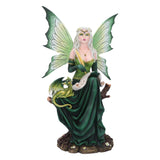 Giada Fairy & Green Dragon Figurine