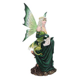 Giada Fairy & Green Dragon Figurine