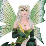 Giada Fairy & Green Dragon Figurine