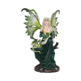 Giada Forest Fairy & Dragon Figurine (Small)
