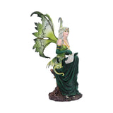 Giada Forest Fairy & Dragon Figurine (Small)