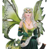Giada Forest Fairy & Dragon Figurine (Small)