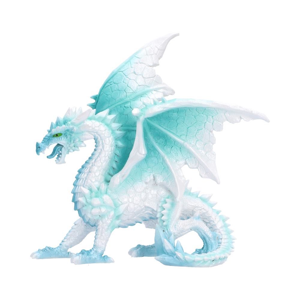 Glacier Ice Dragon Figurine side view
