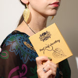 Gold Real Leaf Earrings