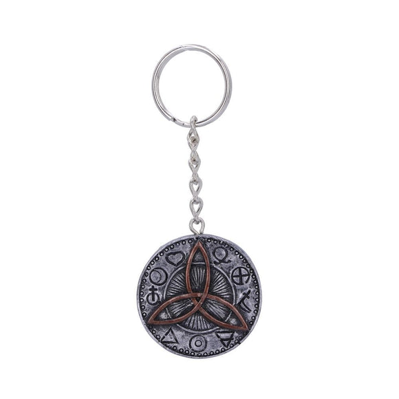 Gothic Celtic Triquetra Keyring
