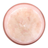 Gratitude Wild Rose Quartz Crystal Chip Candle