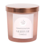 Gratitude Wild Rose Quartz Crystal Chip Candle