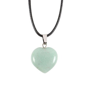 Green Aventurine Crystal Heart Necklace