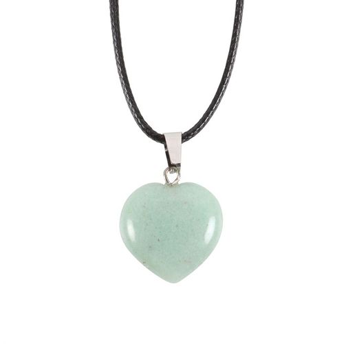 Green Aventurine Crystal Heart Necklace