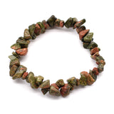 Green Jasper Crystal Chip Bracelet