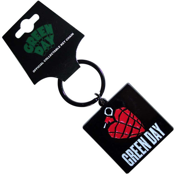 Green Day Grenade Keyring