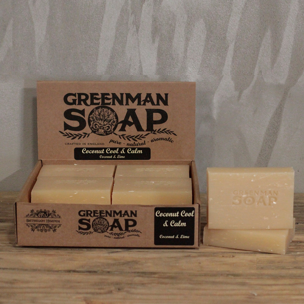 Greenman handmade soap bar with packaging