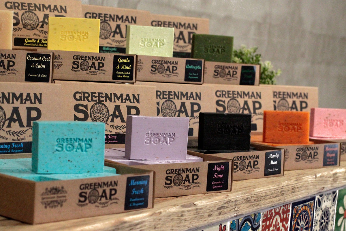 Greenman handmade soap fragrance range